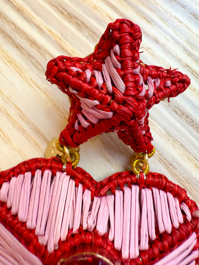 Love Bean Pink Earrings by Mercedez Salazar