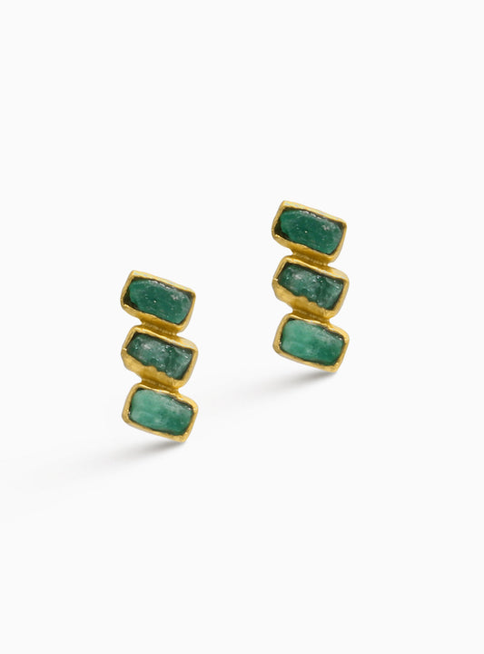 Maya 3 Stone Studs by Fenomena