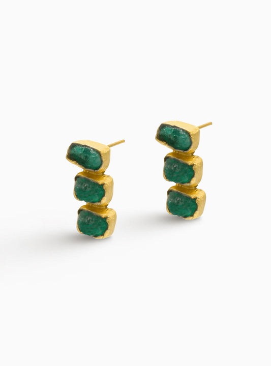 Maya 3 Stone Studs by Fenomena