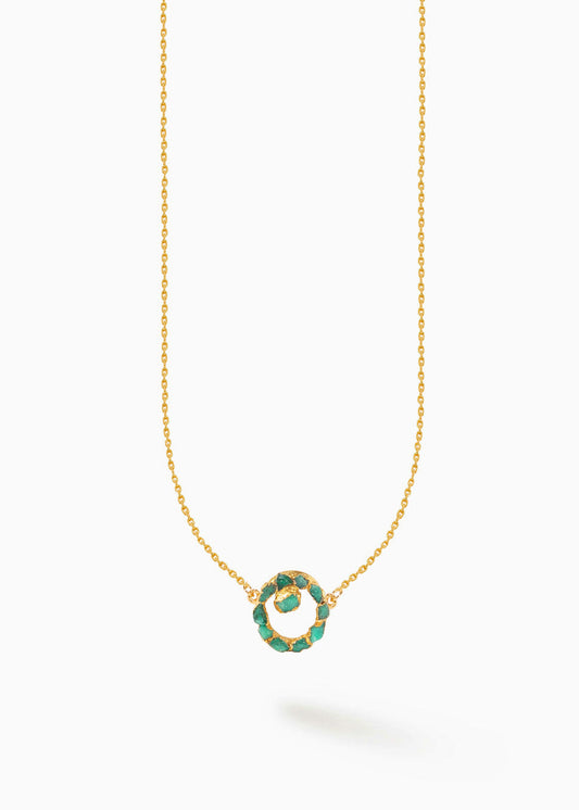 Iris Necklace Emerald by Fenomena