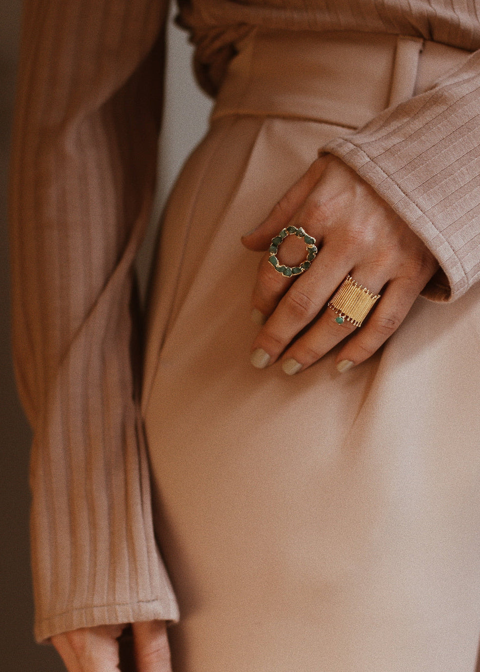 Donut Emerald Ring by Fenomena