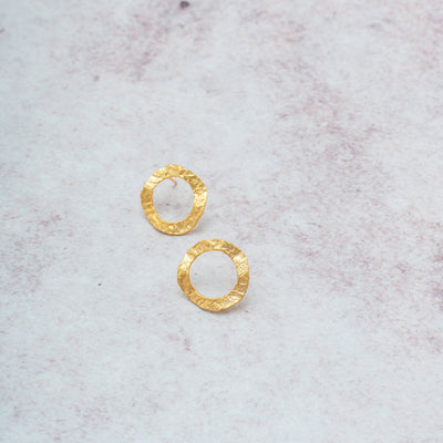 Crop Circle Stud Earrings by Durando