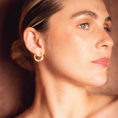 Crop Circle Stud Earrings by Durando