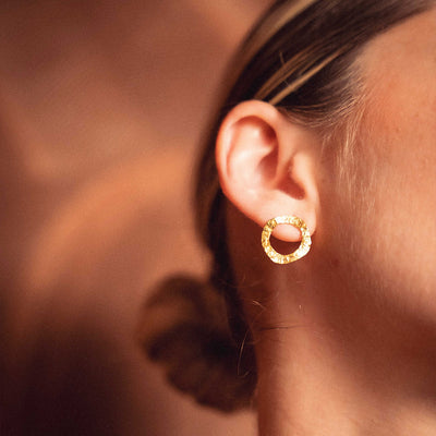 Crop Circle Stud Earrings by Durando