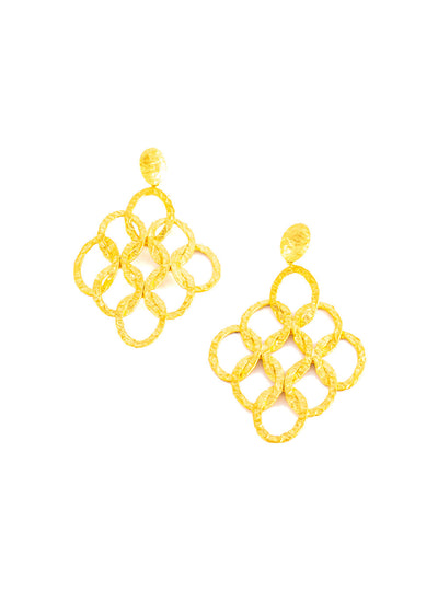 Crop Circle Chandelier Earrings by Durando