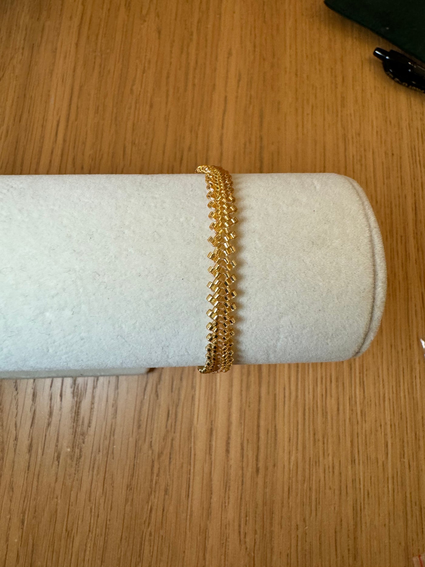Santa Marta Fish Spin Bracelet White Threat | Gold