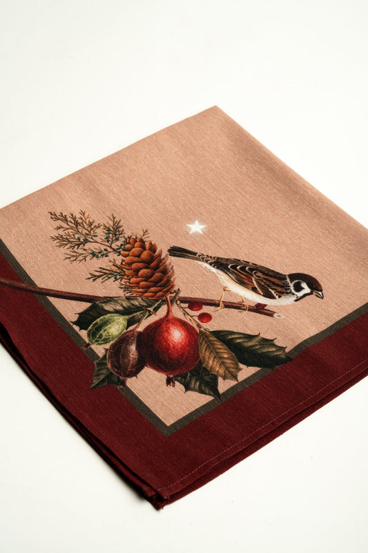 Christmas Squirrel Napkins by Muzaluci