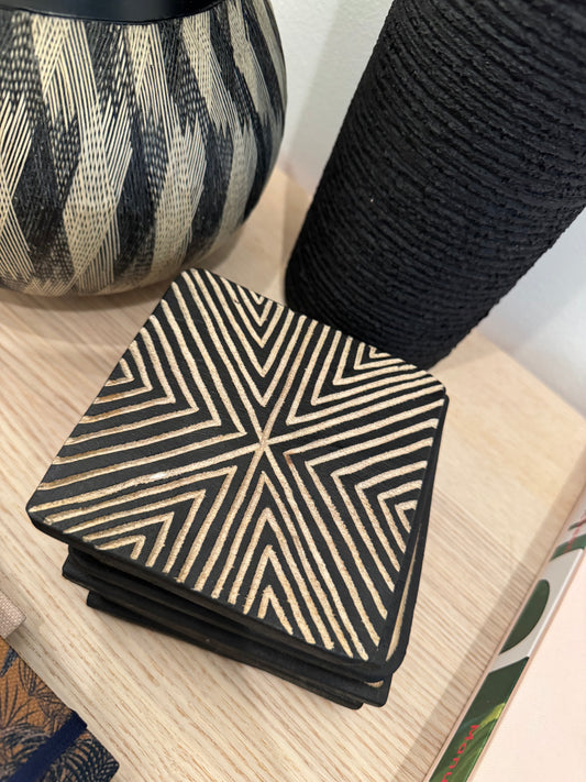 SIKUANI Wood Coasters (set of 6)