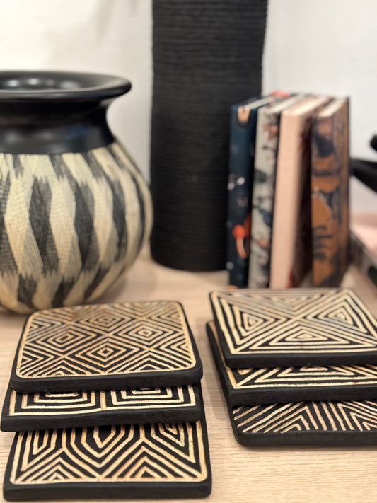 SIKUANI Wood Coasters (set of 6)