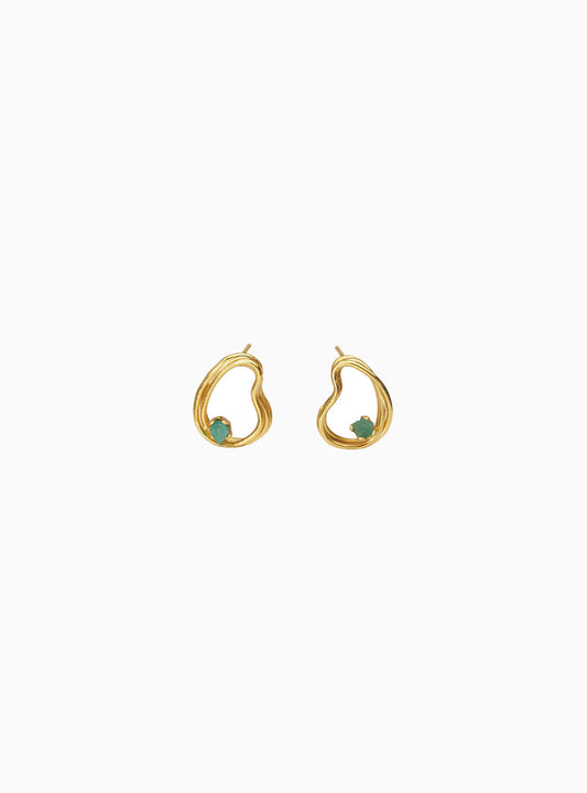 Providencia Mini Emerald Earrings by Fenomena