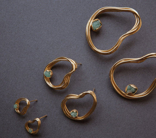 Providencia Mini Emerald Earrings by Fenomena