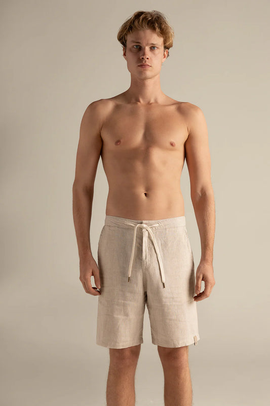 Riviera Bermuda in Light Khaki by Ilot