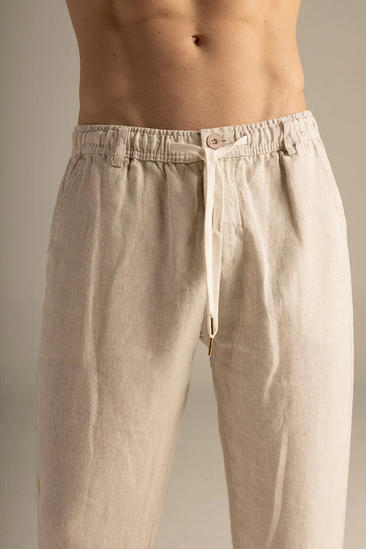 Cabo Pants in Light Linen by Ilot