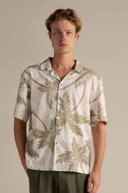 Ibiza Printed Linen Shirt by Ilot
