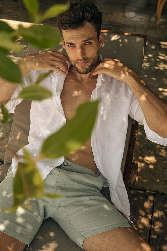 Linen Long Sleeve Slim Fit by Ilot