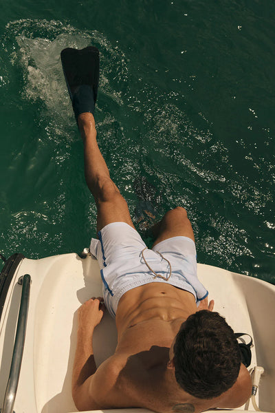 Bahia Swim Shorts Baby Blue by Ilot