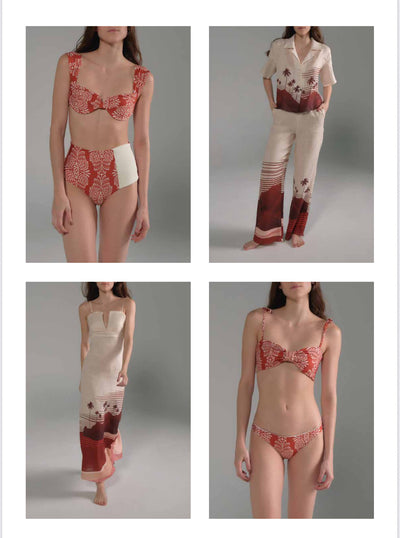Sabina & Frida Bikini Red Arabesque