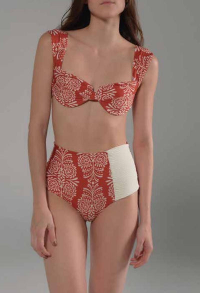 Sabina & Frida Bikini Red Arabesque