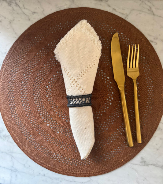 Sandona Placemat- Style 1 Medium Brown