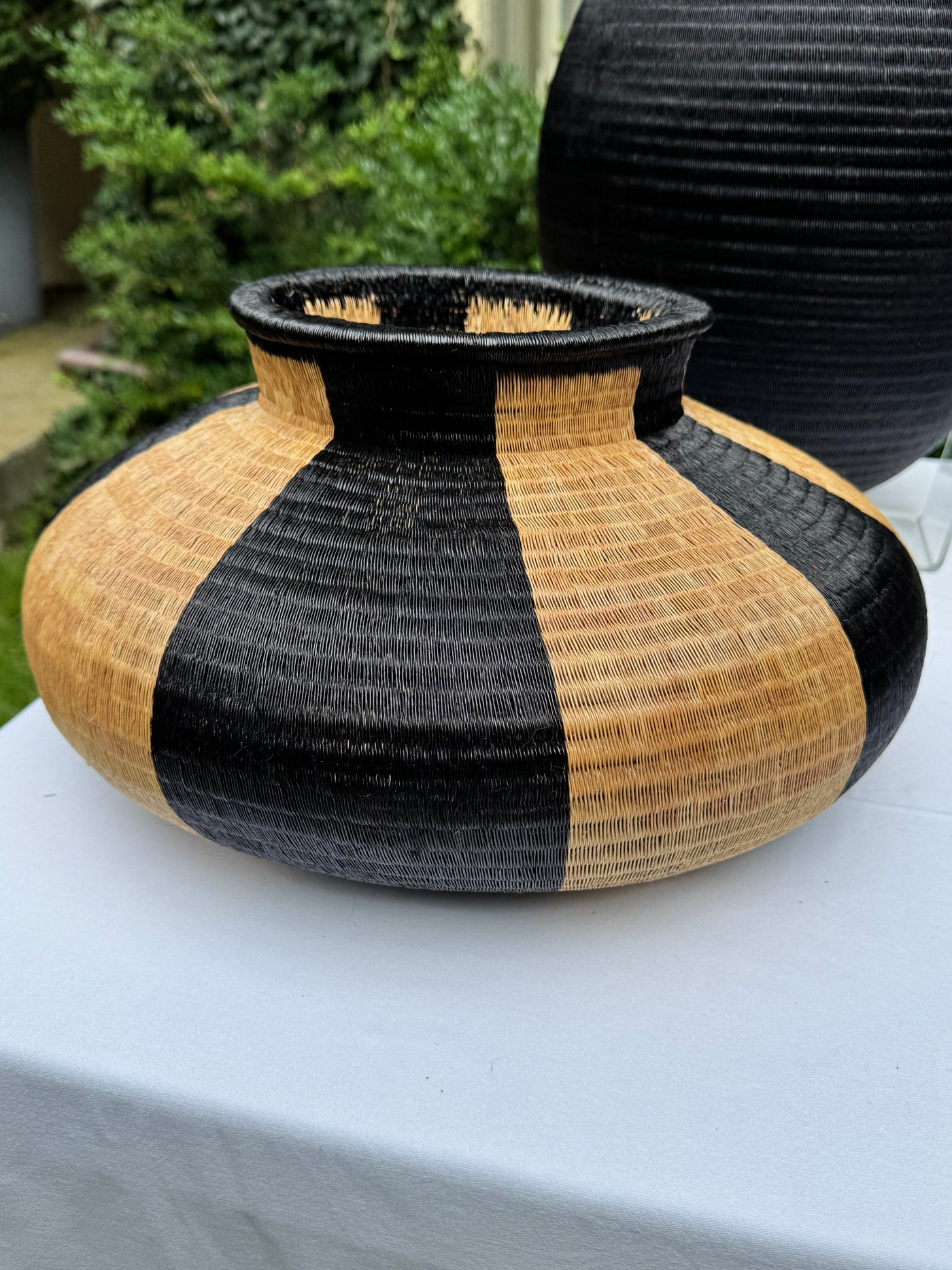 Werregue Black and Tan Wide Vase