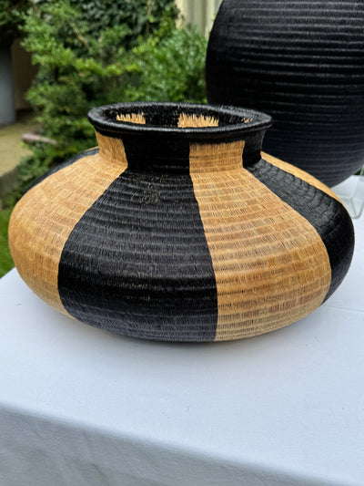 Werregue Black and Tan Wide Vase