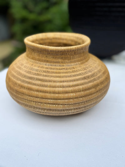 Werregue Wide Vase Solid Sand Color