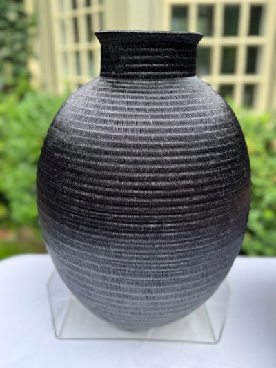 Large Werregue Black Vase