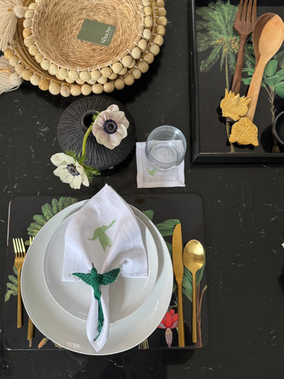Palm Tree Print Placemat Set of 6