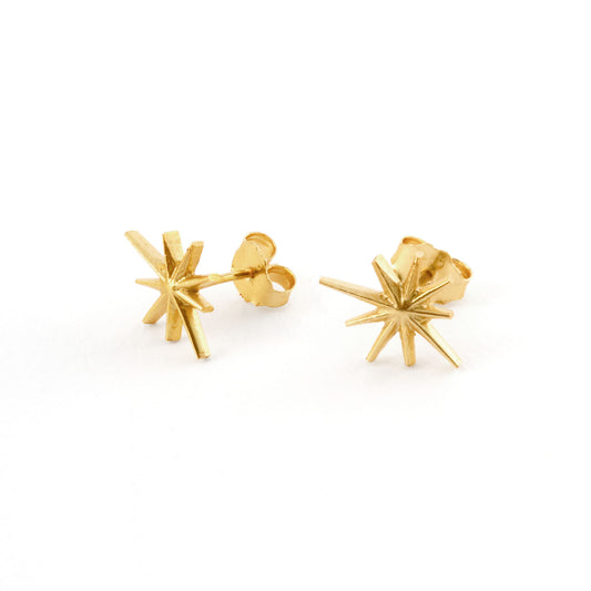 Luz earrings (Star Studs) in  Gold or Silver