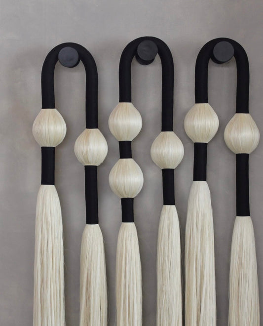 Fique Wall Hanging- Black & Natural