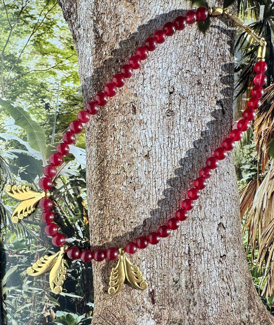 Tayrona Red Beaded Necklace HUMA