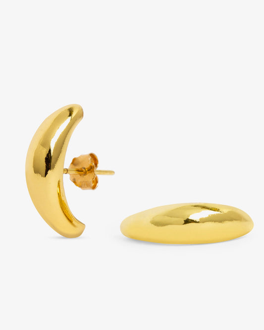 Aqua Earrings Gold  by Eugenia Ospina