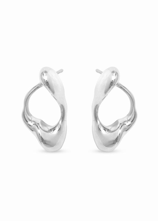 Transformation Earrings Silver by Eugenia Ospina