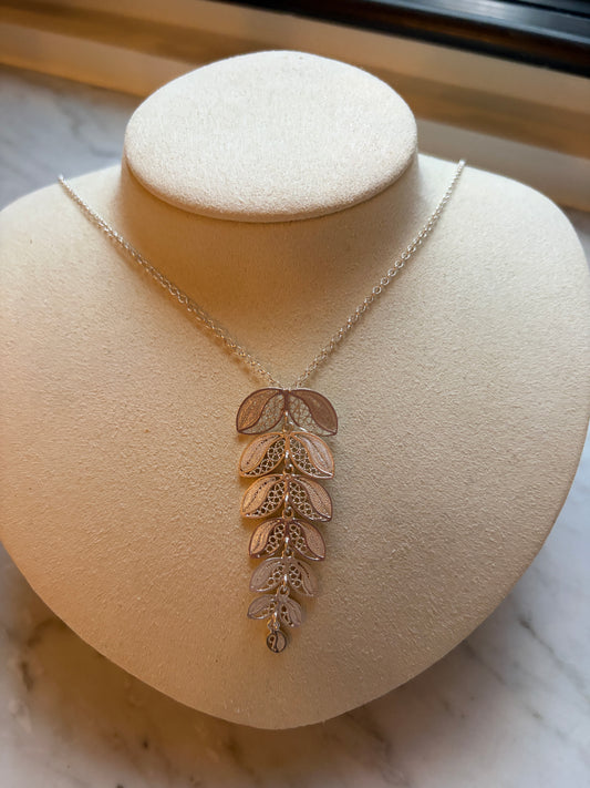 Multi Coffee Bean Pendant Necklace