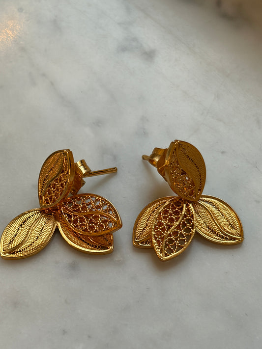 Gold Multi Coffee Bean Pendant