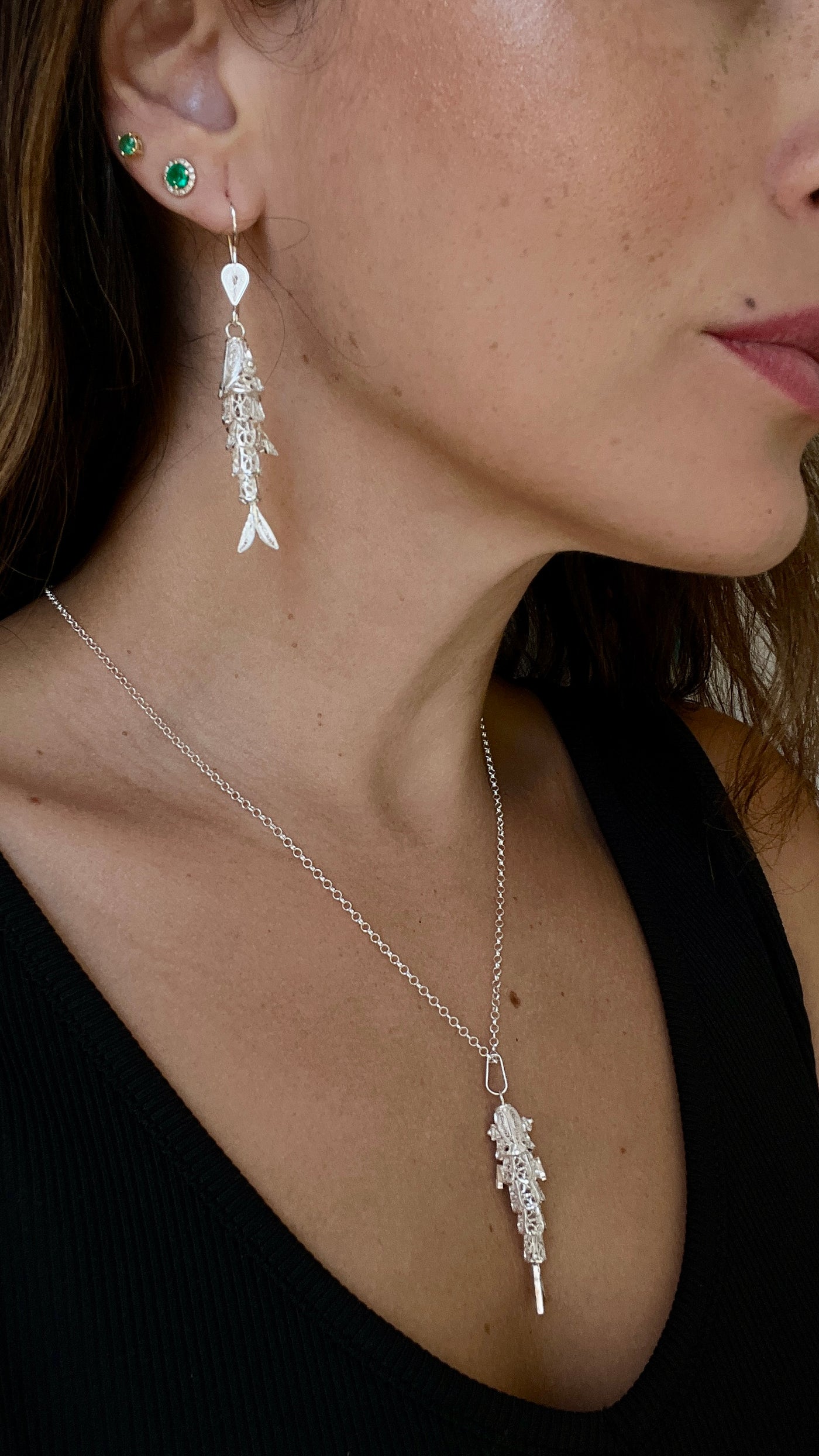 Filigree Fish Necklace