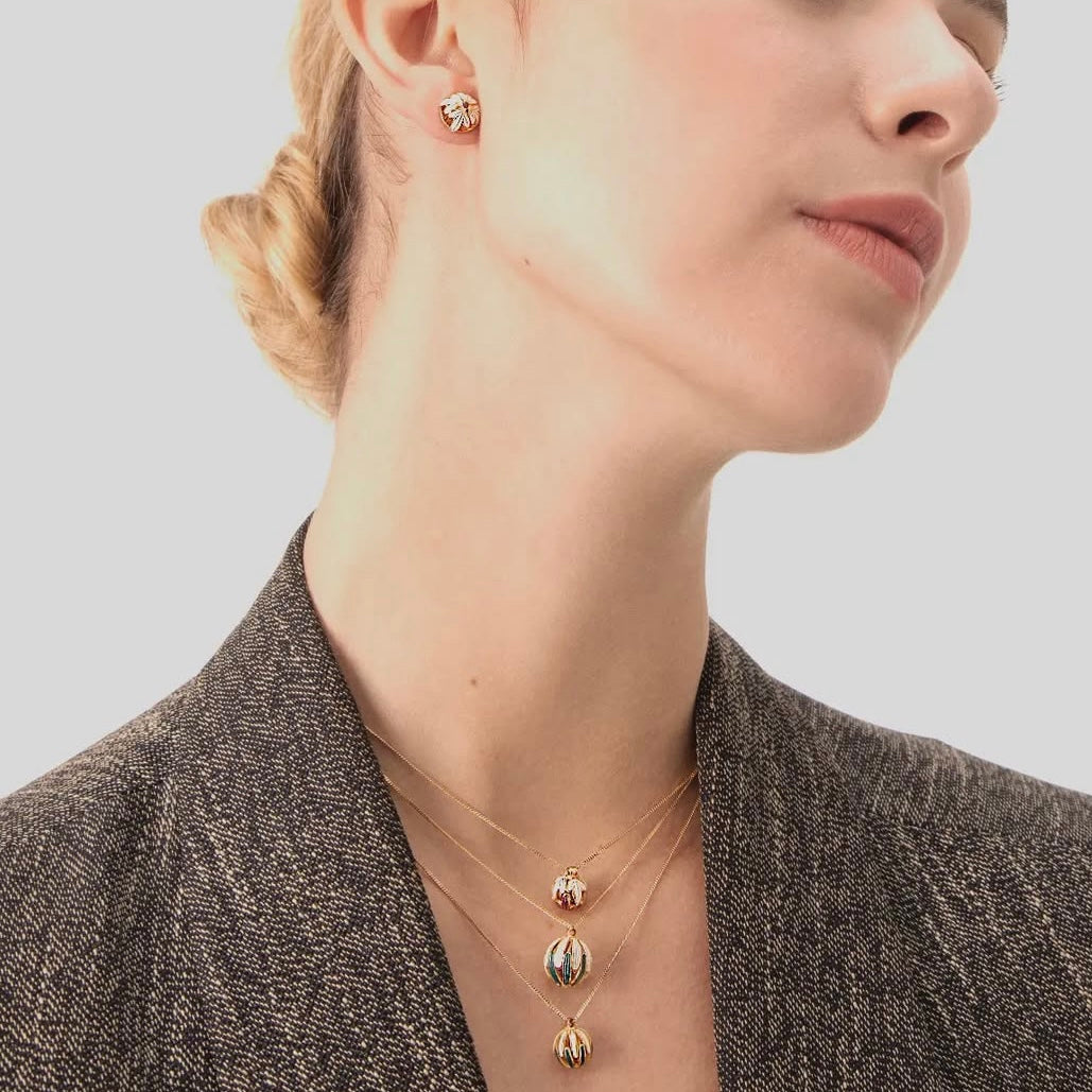 Flower bud necklace by Alvaro Avila Large