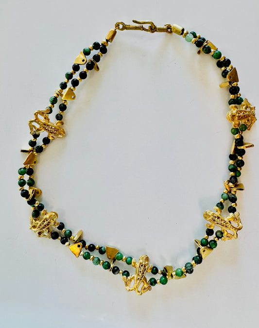 Tayrona Double Frog Necklace by HUMA