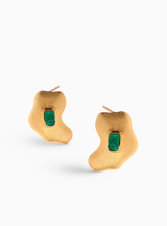 Muzo emerald Studs by Fenomena
