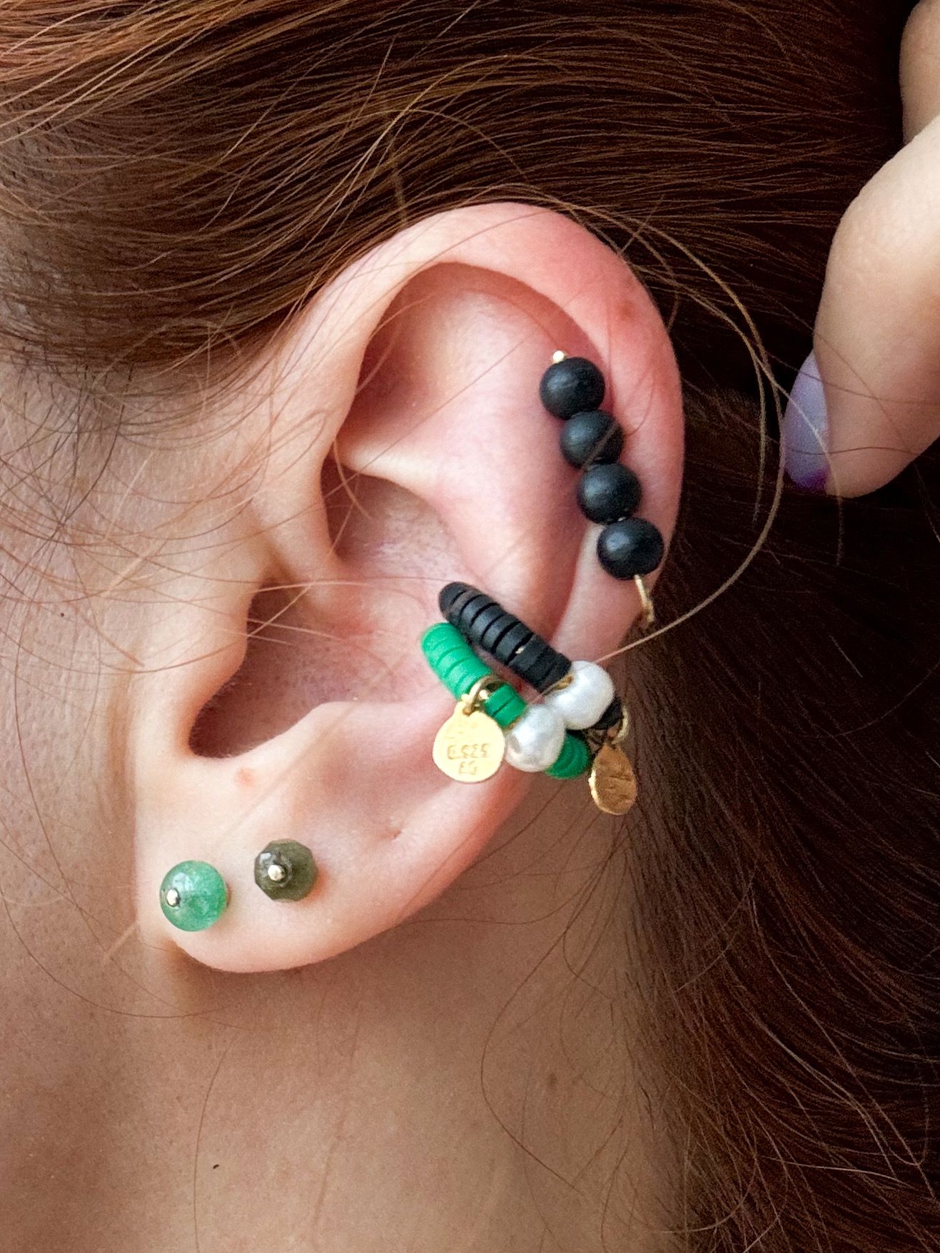 Maggot Earcuff by Claudia Trejos