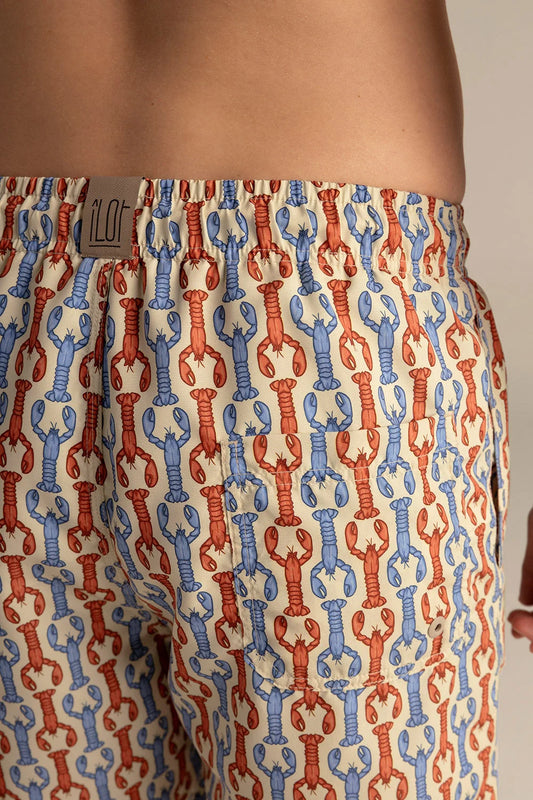 Lobster Swim Trunks by Ilot