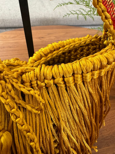 Silk Thread Small Woven Mochila by Patricia Cabrales