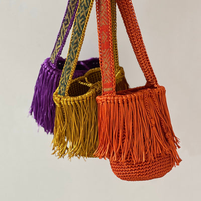 Silk Thread Small Woven Mochila by Patricia Cabrales
