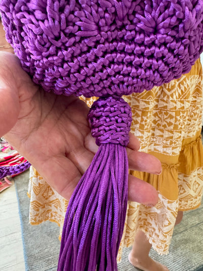 Silk Threat Woven Mochila with Tassel By Patricia Cabrales