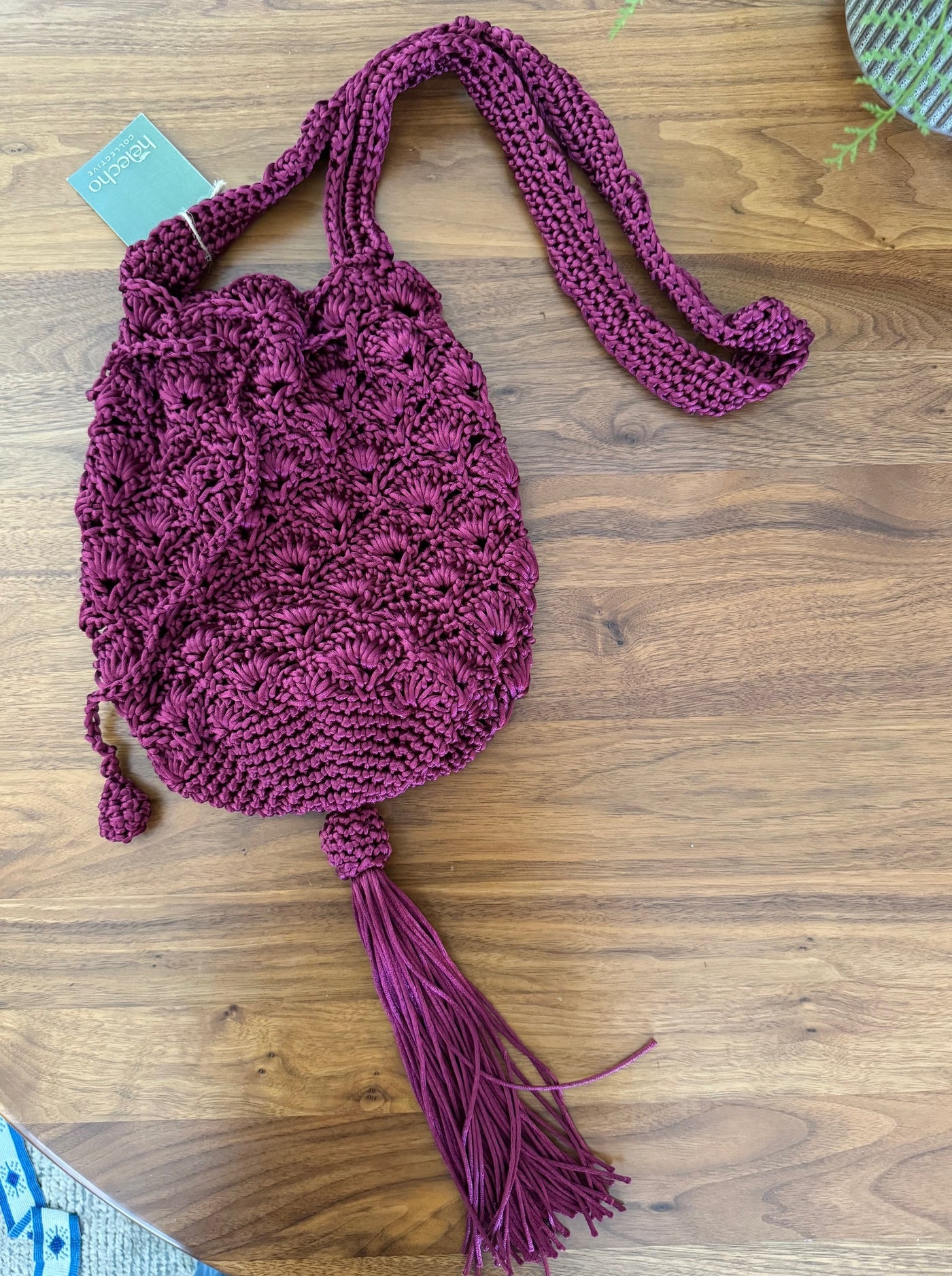 Silk Threat Woven Mochila with Tassel By Patricia Cabrales