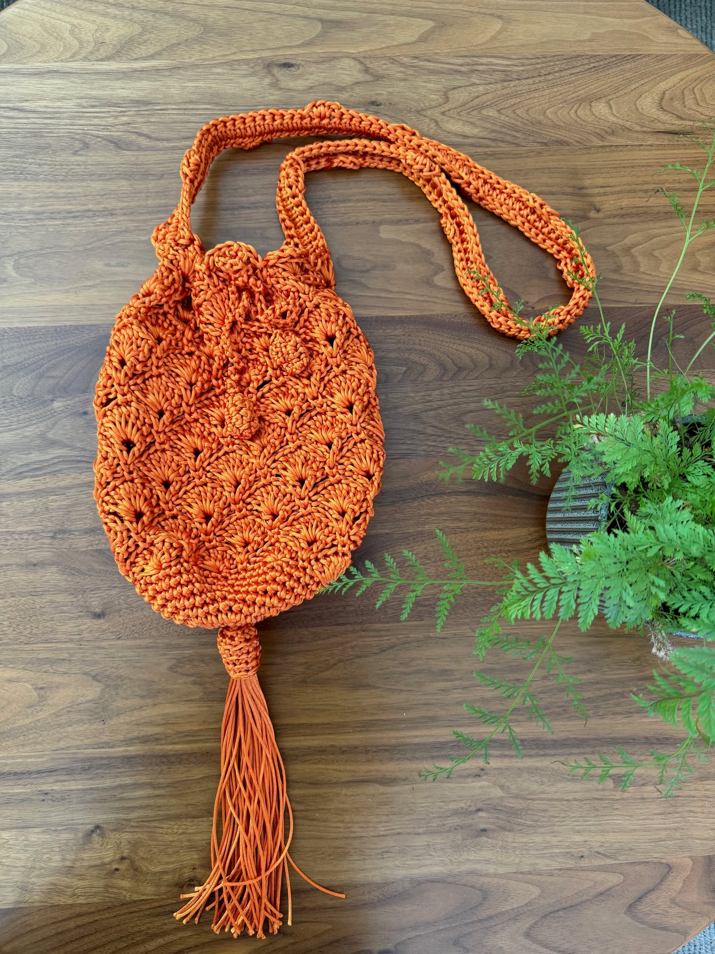 Silk Threat Woven Mochila with Tassel By Patricia Cabrales