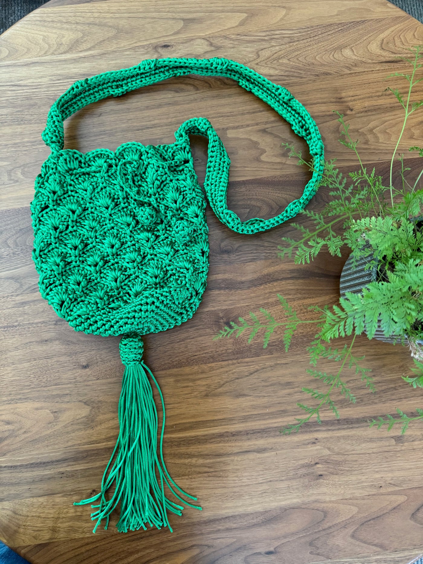 Silk Threat Woven Mochila with Tassel By Patricia Cabrales