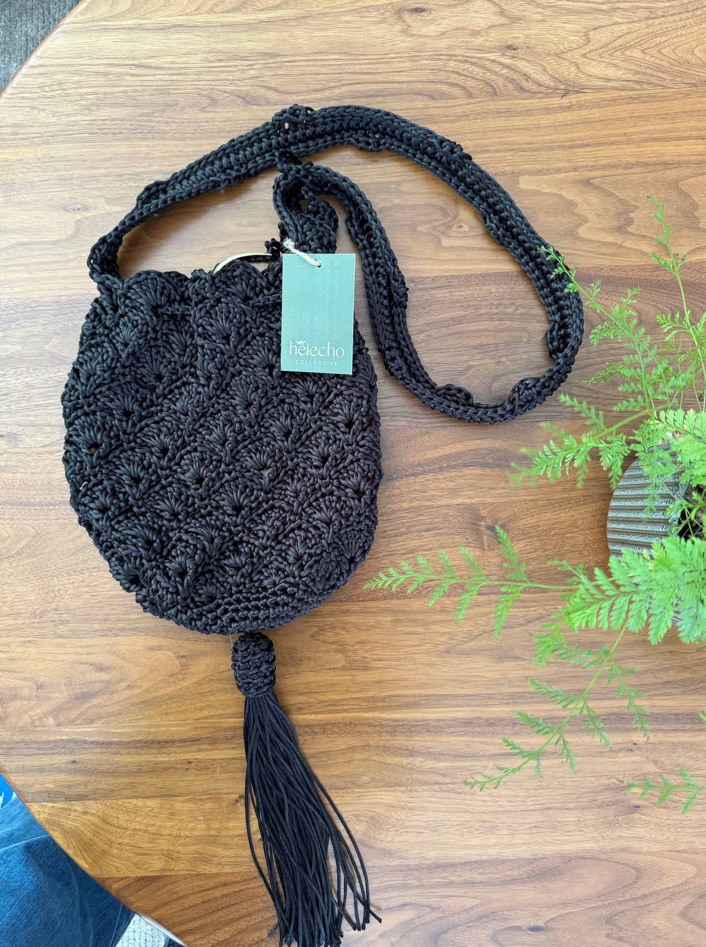 Silk Threat Woven Mochila with Tassel By Patricia Cabrales