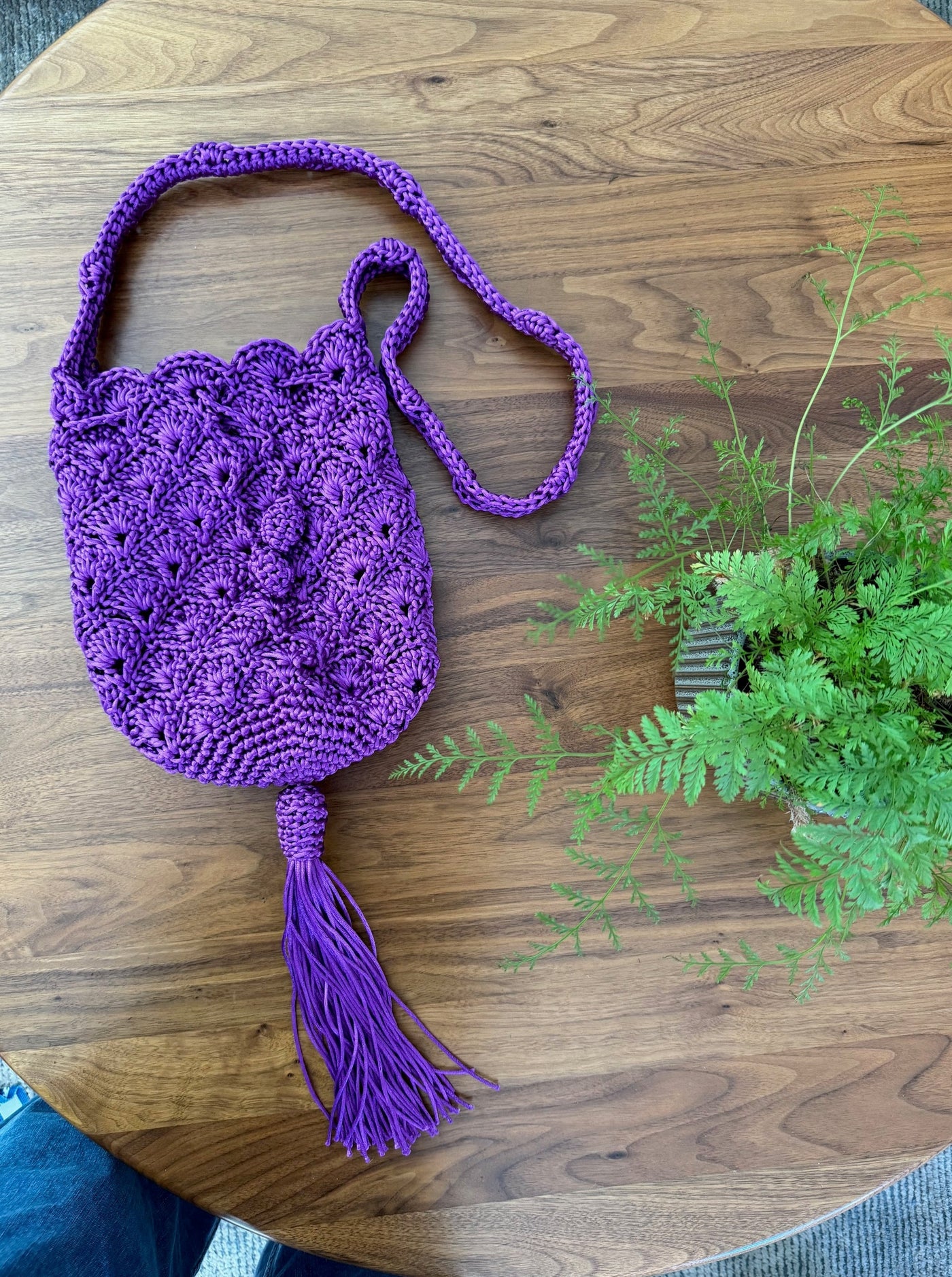 Silk Threat Woven Mochila with Tassel By Patricia Cabrales