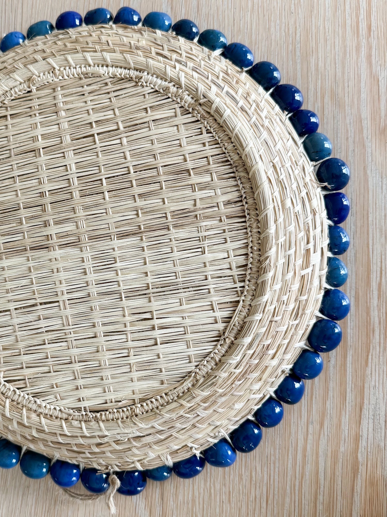 Teiruma - Fruit  Basket with Tawa Seeds Blue